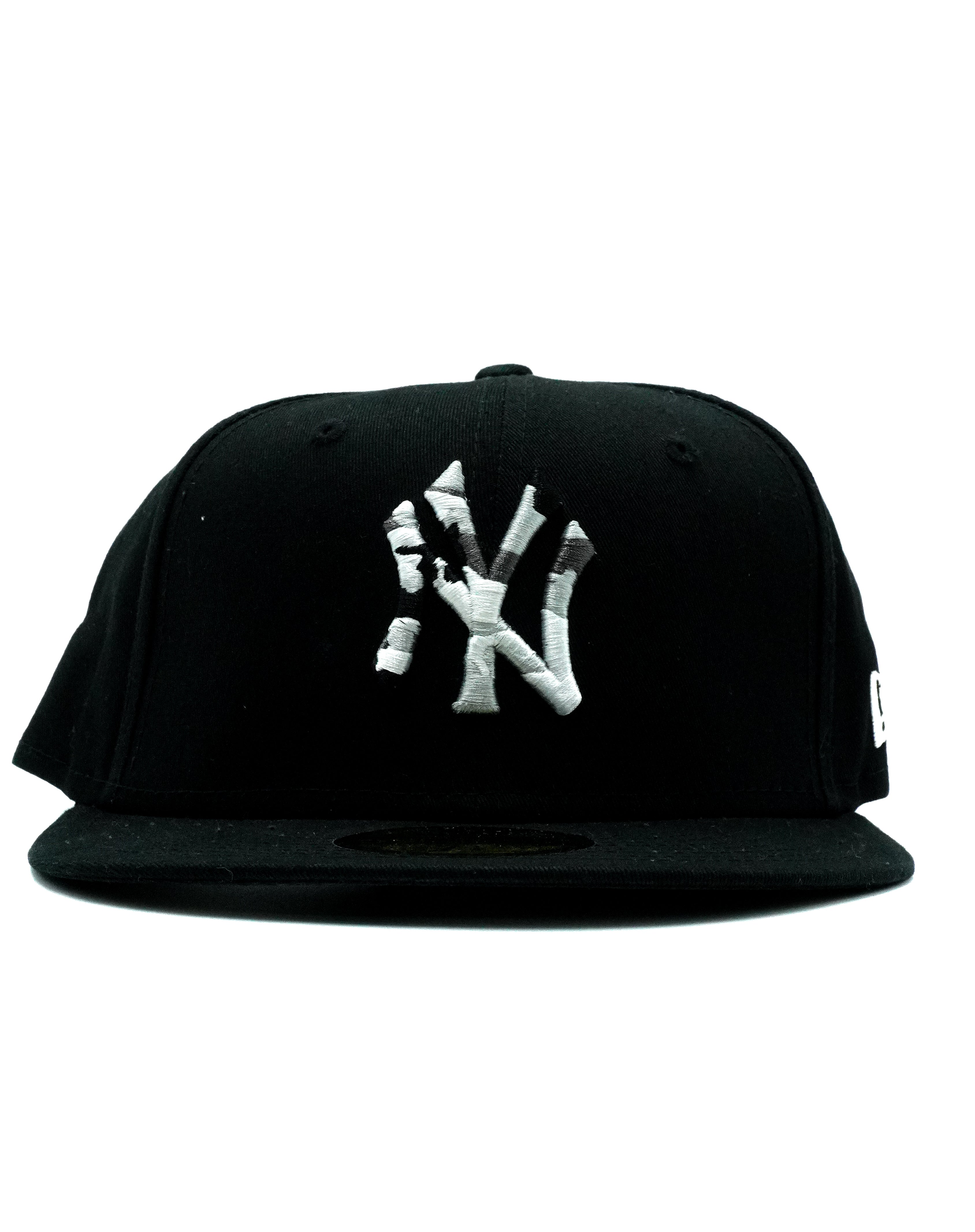 Gorra Negra Manchas Yankees